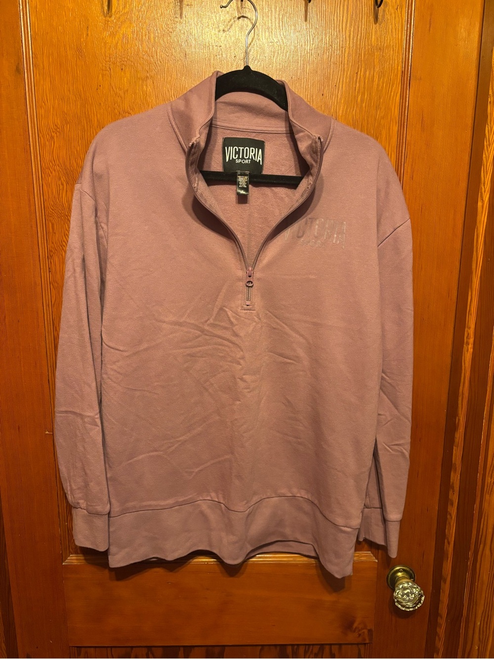 Women’s Quarter-Zip Pullover Sweater - Mauve